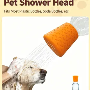 Multifunctional Portable Dog Shower Sprayer，Soft Silicone Pet Bathing Accessory