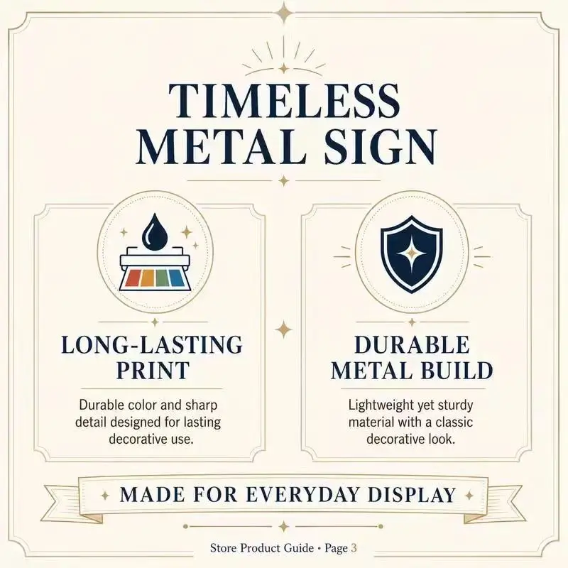 wave wall Metal Decorative Plaque Warranty Card