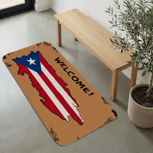 1pc 250th Anniversary Flag Pattern Carpet, 100% Polyester Fiber Art Rug, Multi-Scene Use for Living Room & Entryway, Patriotic Collectible Gift