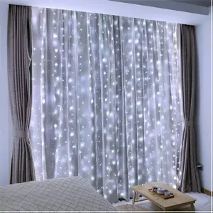 300 LED White Curtain Lights, 9.8x9.8Ft DIY Windows Fairy String Lights with Remote 8 Modes Timer for Bedroom, USB Plug in Fairy Curtain Lights for Indoor Outdoor Weddings Party Garden Wall