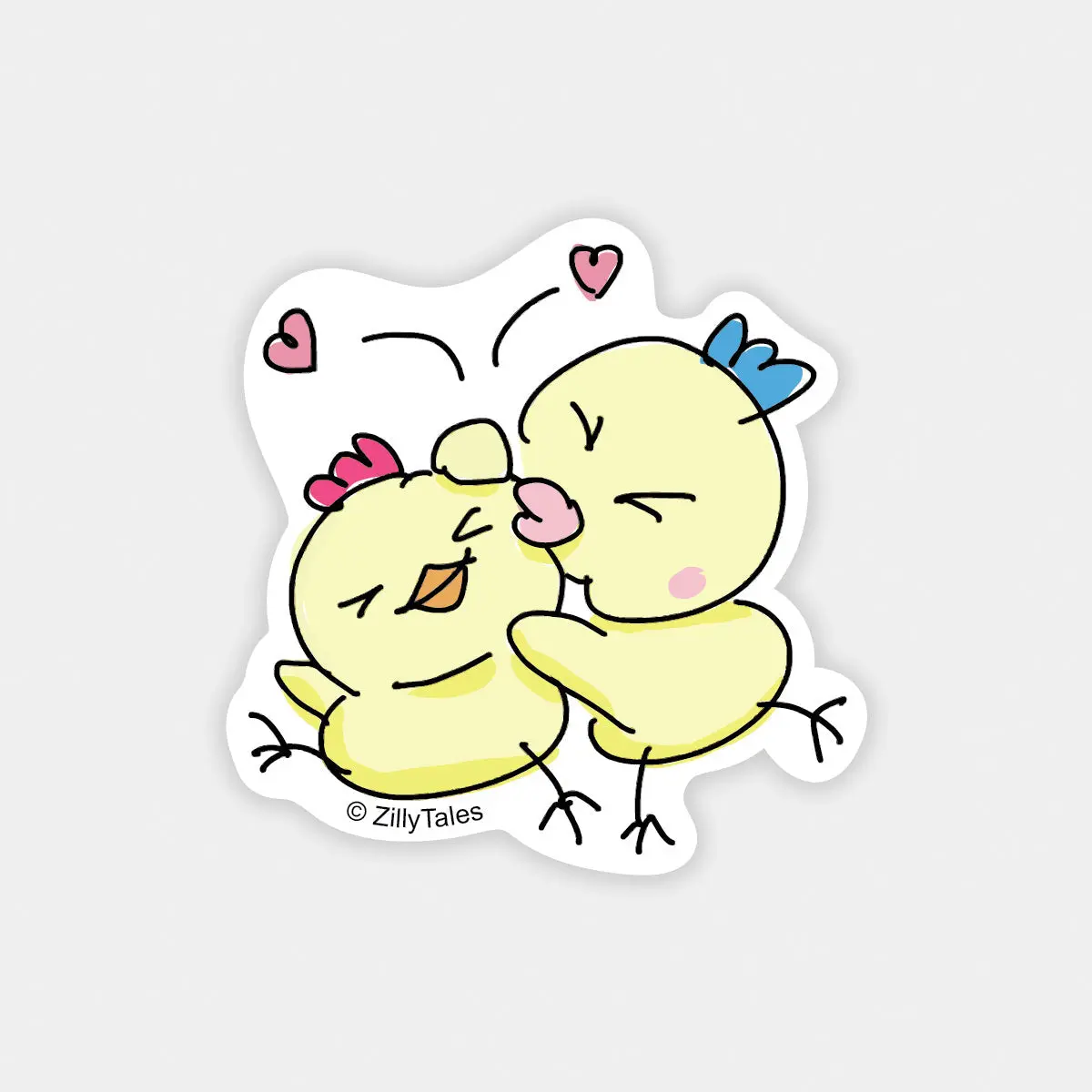 Pop & Pip Kissing Sticker