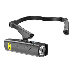 Dual-Source Motion Sensor Headlamp, USB Rechargeable, Lightweight Side Clip, Ideal for Night Running, Hiking, Fishing, Camping