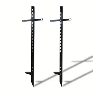 Metal Yard Sign Stakes 46" (2 Pack) Weather- Outdoor Holders for Lawn Signs, Garage, And More