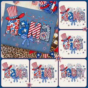 Comfort Colors Patriotic Mama Gigi Mimi Nana T-Shirt , Red White And Blue Family Name Graphic With Stars And Fireworks , 4th Of July Shirt , American Flag Celebration Tee , Gift For Moms And Grandmothers