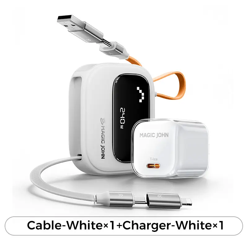 Data Cable-White+Charger-White