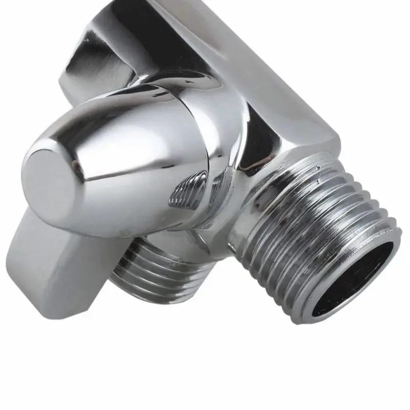 Chrome Solid Metal 3-Way Bathtub & Shower Diverter Valve, Smooth Knob Switch, Separate/Both Spray Options, Anti-Leak, Easy Installation, Standard Universal Replacement Part Connections