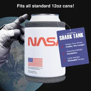 PHOOZY Insulated Can Cooler for 12oz Cans: Space Edition - Patented NASA Insulation Keeps Drinks Cold 10X Longer (Weighs less than 2 ounces) - Keep Your Drinks Cold and Your Hands Warm