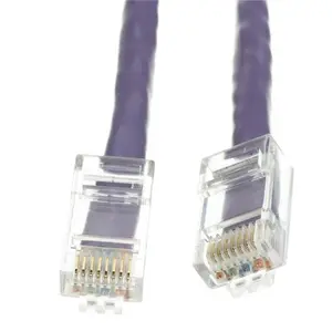 Cat5e Purple Ethernet Patch Cable & Bootless - 3 ft.