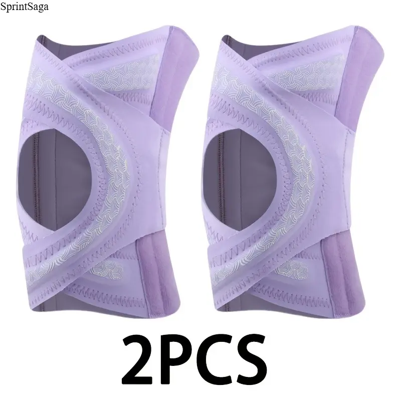 Thin Lightweight Compression Knee Sleeve with Elastic Cross-Strap Support for Injury Prevention, Running, and Fitness (1 or 2 Pack), Lightweight Compression Sleeve, Knee Brace Sleeve
