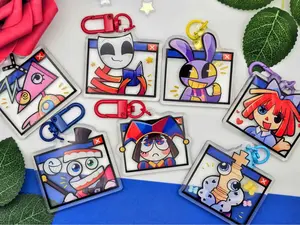 TADC Mini Keychains | The Amazing Digital Circus Keychain, Caine Gangle Zooble Ragatha Pomni Jax Kinger TADC Charm For Bag, Key, Gift