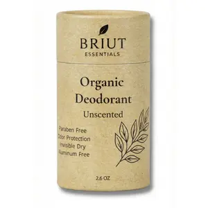 Briut Essentials Natural Organic Deodorant for Sensitive Skin | Aluminum-Free, 24-Hour Odor Protection, Gentle Botanical Care