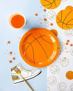 Basketball Party Paper Plates