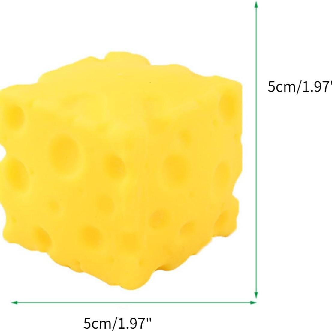 Yellow Cheese Squeeze Toy,Soft Novelty Toy, Rebounding Sensory,Help for Relax,Focus, Sensory Cheese for & Adults, Food Theme Cheese Cubes Squishy Toys,Stress Balls for Adults