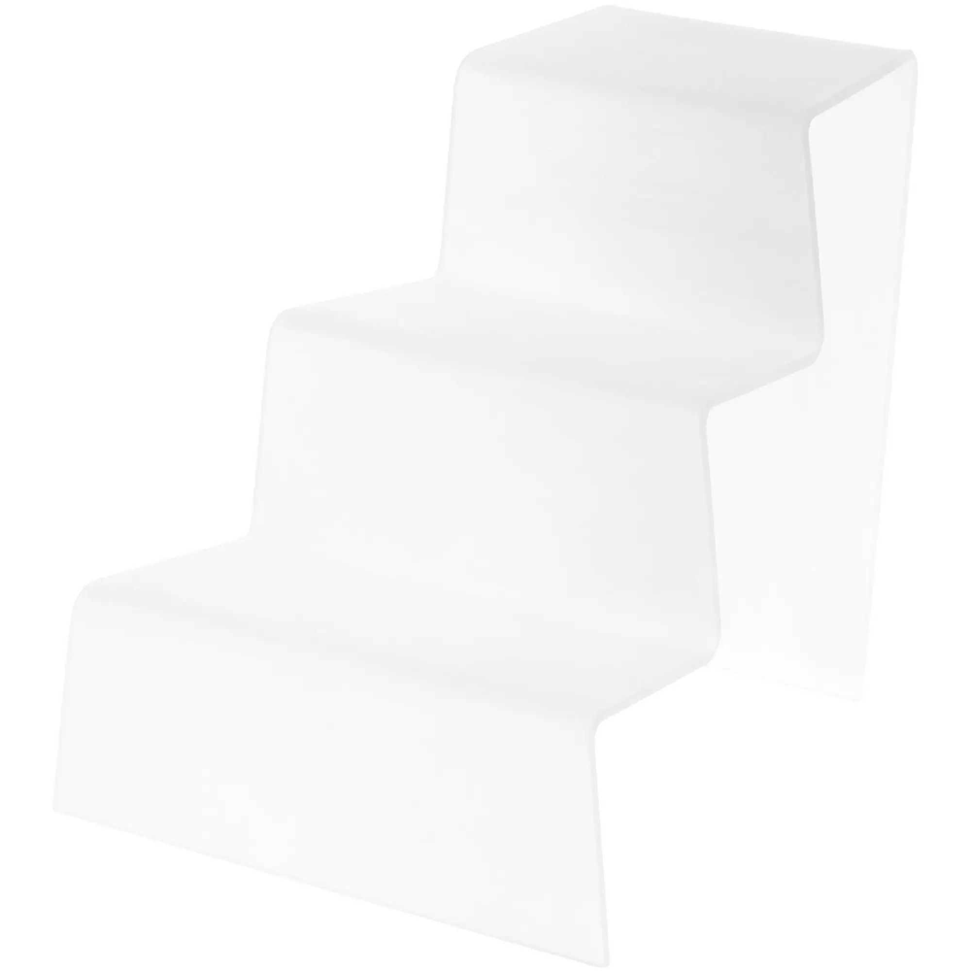 Plymor Frosted Acrylic Tapered Display Stairs