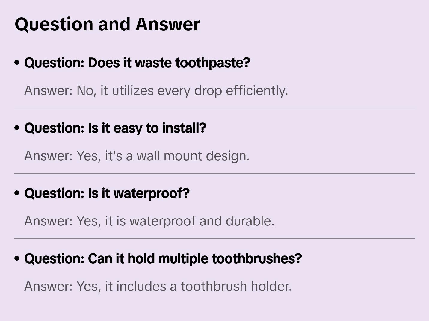 Wall Mount Automatic Toothpaste Dispenser Accessory Toothbrush