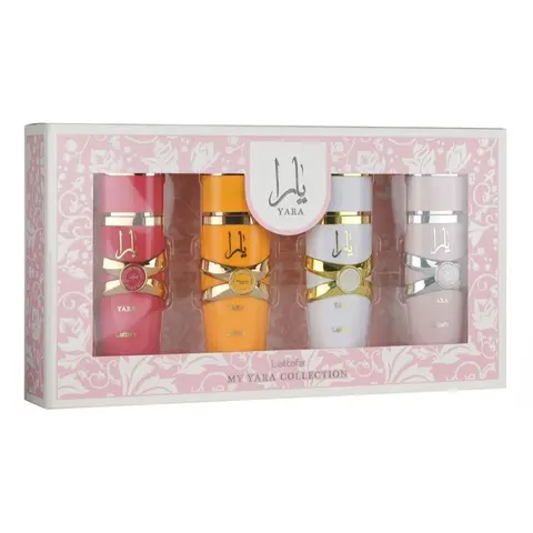 Lattafa My Yara Collection 4pcs ( 5ml or 25ml ) Eau de Parfum For Women
