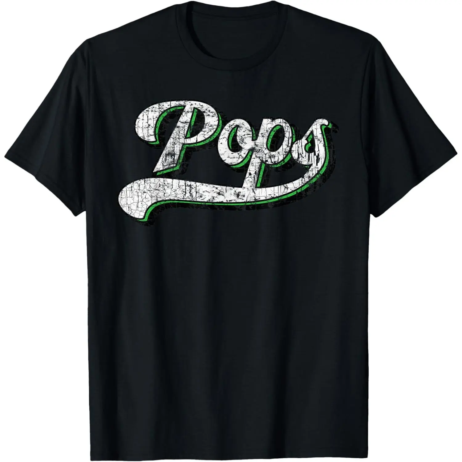 Vintage Father's Day Pops T-Shirt Pure Cotton Graphic Tees Menswear Top: Gifts for Men & Women