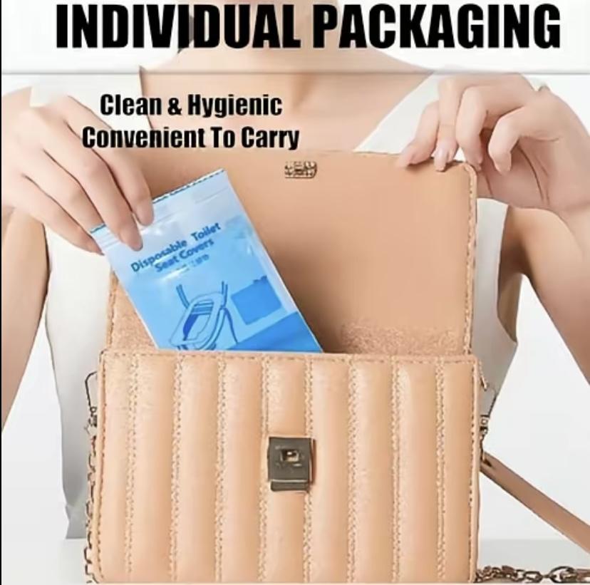 Disposable Toilet Seat Covers (10/20/30-Pack), 16x24in Waterproof Portable Non-Slip Individually Wrapped Bathroom Hygiene Essentials Disposable Toilet Seat Covers (10/20/30-Pack), 16x24in Waterproof Portable Non-Slip Individually Wrapped Bathroom Hygiene Essentials