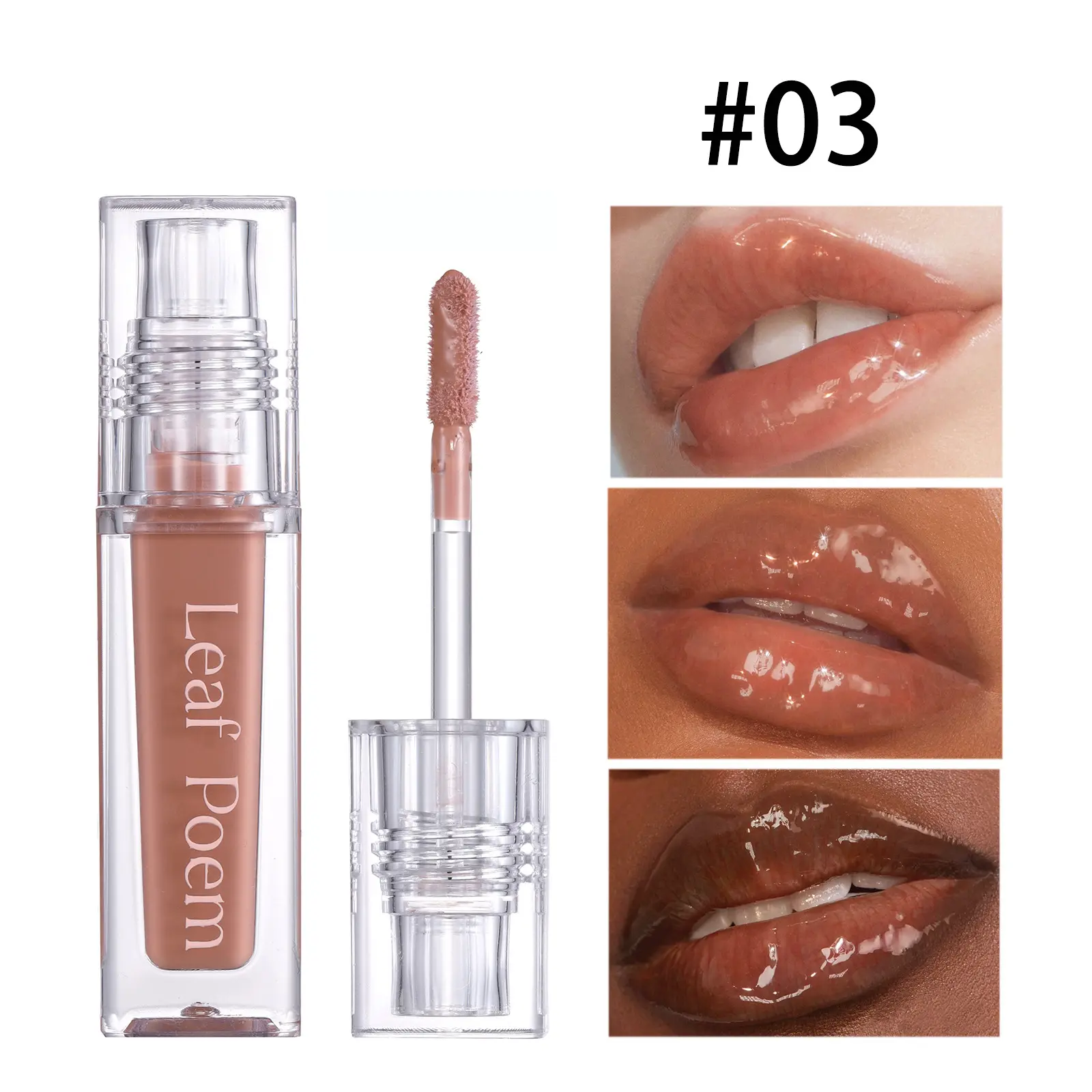 Alcohol-Free Hydrating Lip Glaze - Cosmetic Glaze with Pearlescent Glitter, Plumping Effect, Natural Pink Shimmer Plumping Lip Balm & Shimmering Purple Shades, Glossy Finish, Moisture-Boosting, Wrinkle-Reducing Daily Makeup Lip Care, Valentine Gift