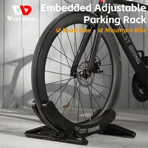 WEST BIKING Mountain Bike Parking Rack Bicycle Parking Stand Adjustable Road Bicycle Durable Solid Bike Parking Rack