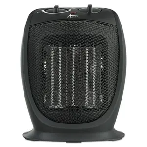Alera ALEHECH09 8.75 x 7.12 x 5.37 in. Ceramic Heater - Black
