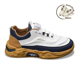 Men’s Comfortable Rotary Buckle Running Shoes, Low-Top All-Season Platform Shoes with EVA Cushioning, Anti-Slip Rubber Sole Footwear, Perfect for Daily Wear and Outdoor Running Shoes