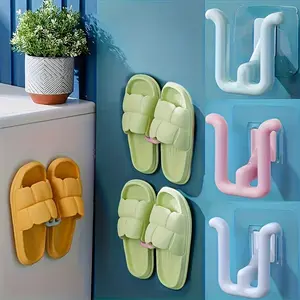 【Colorful Self-Adhesive Shoe Rack】3 wall-mounted shoe hooks, suitable for decoration in bathrooms, kitchens and bedrooms | Saves space, easy to install, practical hooks