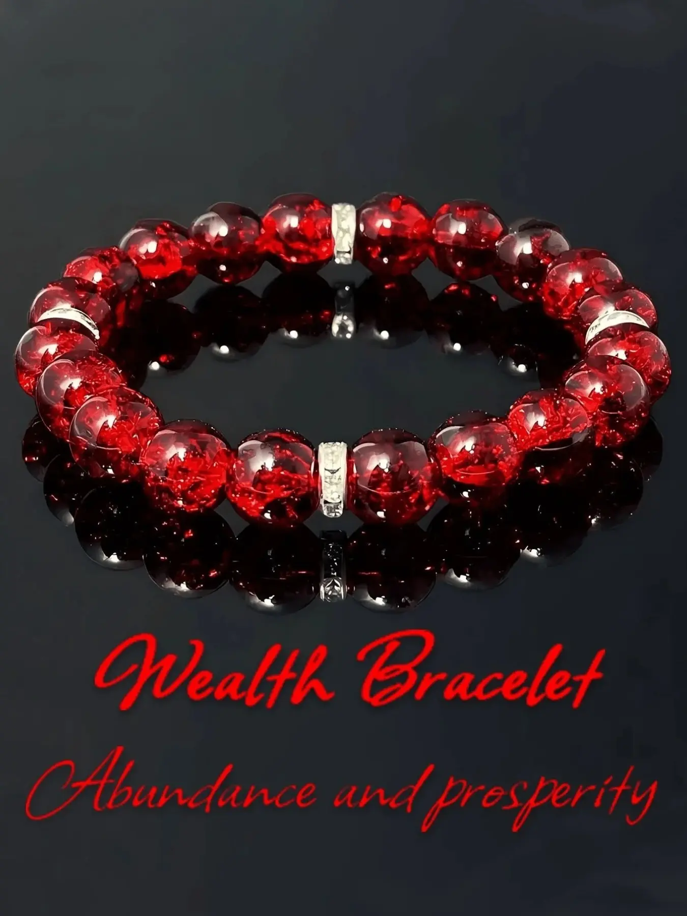 1pc/Wealthy Stretching Jewelry - 10mm Glass Crystal Stone, Unisex, Attracts Wealth And Good Luck, October Birthstone, Suitable For Daily And Gift Occasions, Power Beads Bracelets, Dainty Crystal Bracelet, Beaded Bracelets