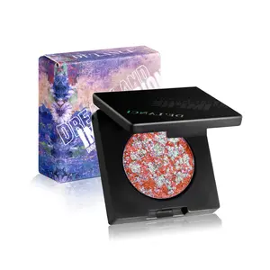 De' Lanci Duochrome Eyeshadow Multichrome Pressed Powder Mixed Color Palette Pigment Makeup Cosmetic Setting 16 Unique Shades for Dramatic Looks
