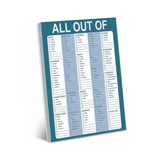 Grocery List Notepad 21.59cm x 16.51cm with 52 Sheets, Magnetic Refrigerator Shopping Planner for Organized Grocery Shopping, Easy to Fill Fruit Vegetable Meat Dairy Snacks Checklist