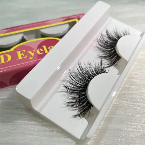Rina Hair Natural Fluffy Eyelashes Makeup Cosmetic Eyelashes Extensions 1 Pair