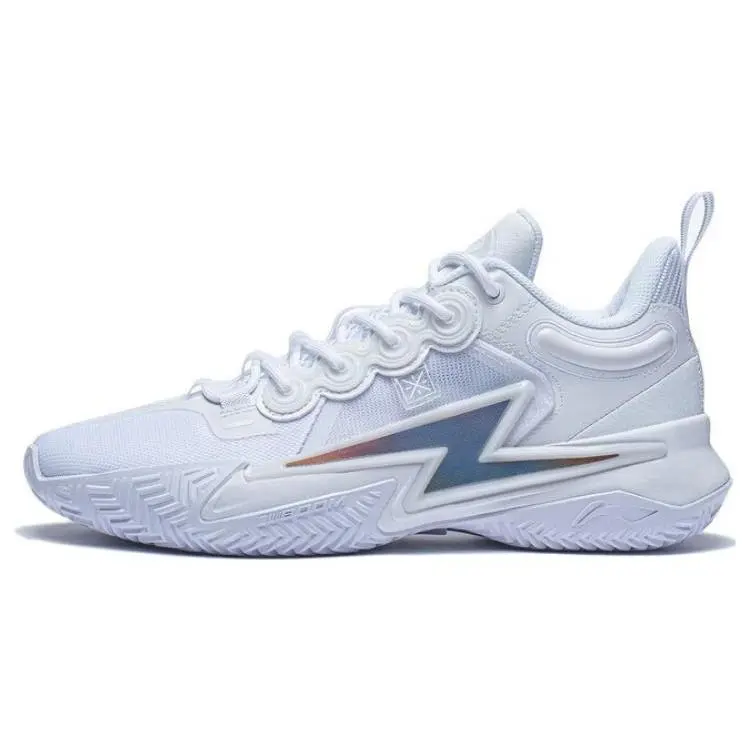 LiNing Son Of Flash Abrasion Resistant Breathable Low top Basketball Shoes Men's White