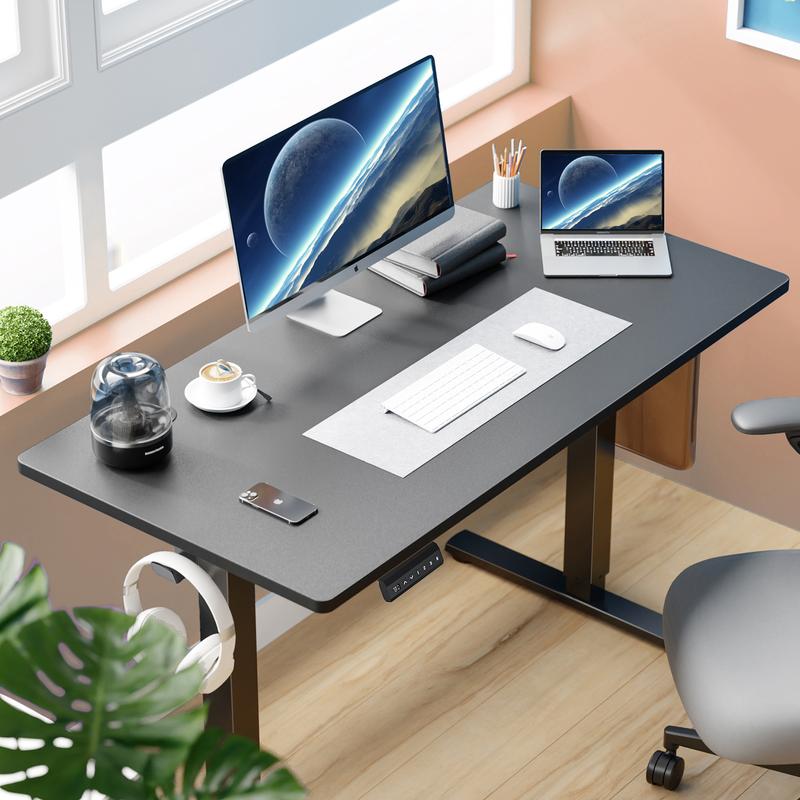 Sweet Furniture Electric Height Adjustable Standing Desk ,Modern Adjust table Sit to Stand Desk Computer Ergonomic Computer Workstation Gifts