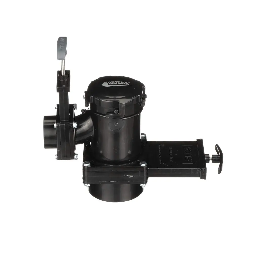 San Tee Double Rotating Valve, Mess-Free Waste Valve For RVs,Campers,Trailers, 3" x 1.5" Hub