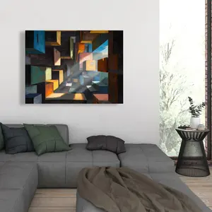 212 MAIN Sunshine Artistic Yellow Wall Art Photo Print, 36x48 in. Boxed Room Decoration, Home Decor Gift for Space Brightening
