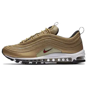 nike Nike Air Max 97 Gold Bullet Retro Low-Top Air Cushion Casual Running Shoes for Men in Gold 2023 Edition  skepta  tailwind
