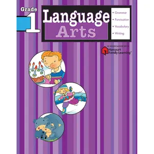 Language Arts: Grade 1 (Flash Kids Harcourt Family Learning) by Flash Kids Editors [Paperback Book]