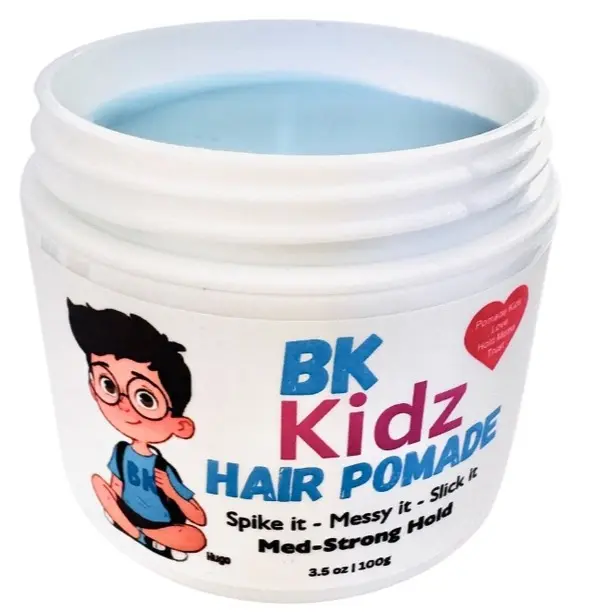 Bk Kidz Water-Based, Flake-Free Hair Gel – Kid-Friendly Pomade Perfect for slick, neat, or messy styles! Boys Hair Pomade Haircare Flawless Hair Products Hair Styling Products, Based Hair Products