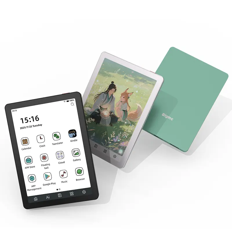 Bigme B6 color eReader, android 14, Google Play, color eink, cute ereader, pocket ereader, 4+64GB+2TB TF card slot,Mic,  Kindle/libby/ gramedia digital app, eyefriendly, no glare,  sunlight readable, android 14,  octa-core
