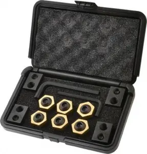 Mitee-Bite 12-Piece Fixture Clamp T-Slot Kit - 1" Step Block, 11/16" T-Slot, 1/2-13 Stud Thread, 3/8" Nut Width, Model 10646
