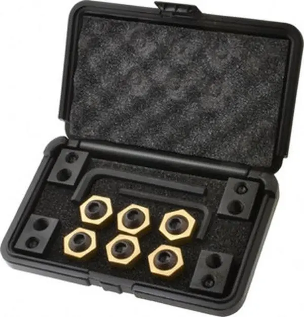 Mitee-Bite 12-Piece Fixture Clamp T-Slot Kit - 1" Step Block, 11/16" T-Slot, 1/2-13 Stud Thread, 3/8" Nut Width, Manufacturer Part #10646