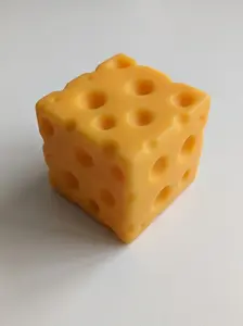 Cheese Squeeze Fidget Toy – Soft Silicone Stress Relief Toy | Cute Food Sensory Toy for Adults & Kids