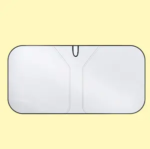 SINGARO 300T Universal Car Windshield Sun Shade, Foldable Reflective for Windshield & Window Shades with Overlapping Design, Car Interior Accessories (55" L x 26.7" W)