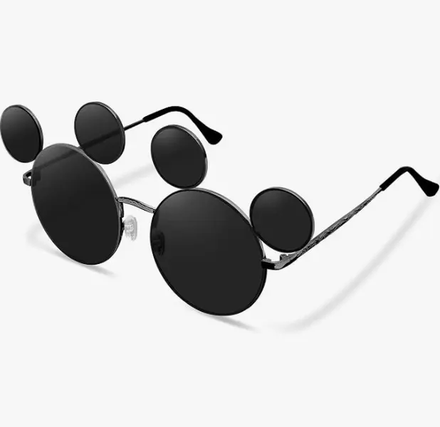 Unisex Mouse-Shaped Sunglasses, Fashion Eyewear for Teens & Adults