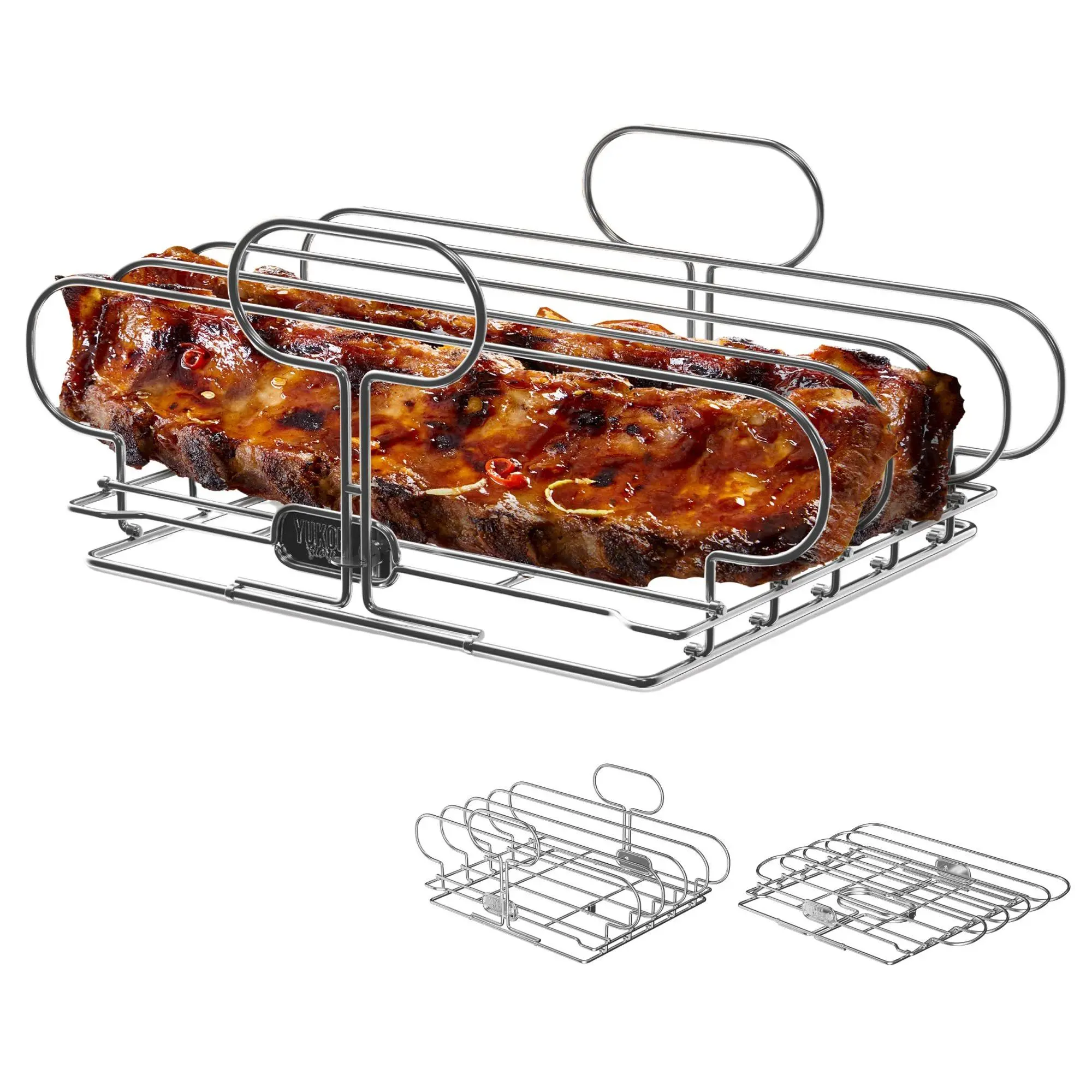 Yukon Glory Rib Racks for Gril ling and Smokin g  Rib Grillin