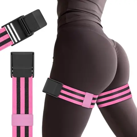 Women's Adjustable Blood Flow Restriction Booty Bands - Strength Bands, Home Workout Gear, Functional Workout Equipment, Butt Exercise Equipment for Glutes & Hip Building, Lower Body Fitness Training Accessories