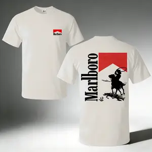 Retro Western Cowboy T-Shirt – Minimalist Ranch Style Graphic Tee, Classic Rodeo Desert Shirt, Vintage American Aesthetic Cotton Short Sleeve for Men & Women, Perfect Gift
