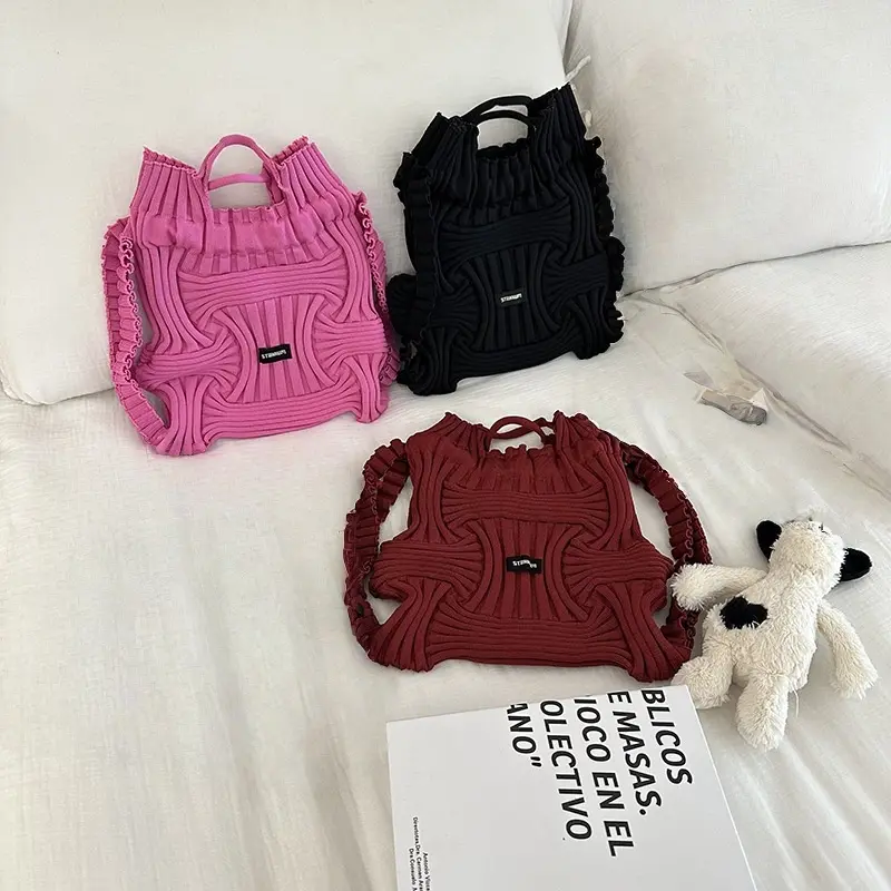 Large Capacity Knitted Backpack for Women Large Capacity Knitted Backpack for Women
