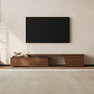 【Reversible】Homary Fero 71"-110" Reversible Extendable TV Stand with 3 Drawers