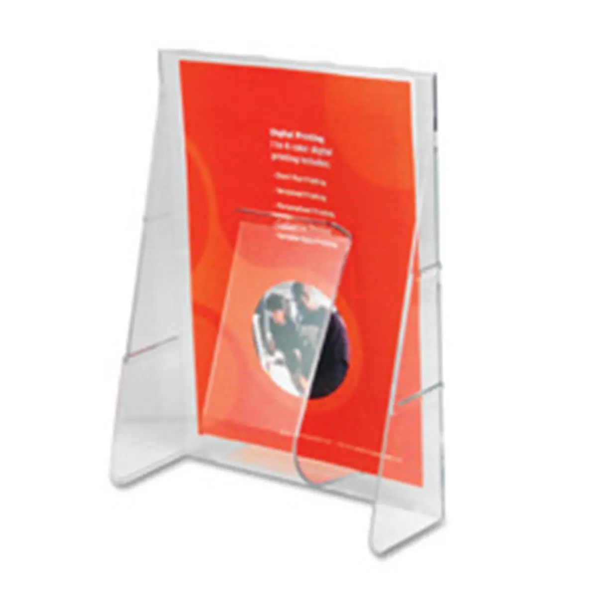 212 MAIN CL Series Acrylic Single Pocket Wall Mount Literature Display Holder - 1 Pack, 9.13in x 2.75in x 11.75in, Interchangeable Magazines/Pamphlets Compatibility, Mount Hardware Included, Commercial Office Furniture Organizer, Organiser, Linking Mechan